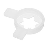 Ciieeo Boquilla para Máquina de Helado Comercial Punta Decorativa Hexagonal en Estrella Accesorio Plástico Repuesto para Moldear Helados en Tienda y Restaurante