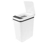 Ciieeo Bote de Basura Inteligente para Baño Tapa Automática, Capacidad 12l, Tecnología de Sensor Inteligente y Diseño Estrecho para Espacios Pequeños