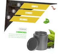 Ciieeo Bote Hermético para Almacenamiento de Té Suelto Lata Tapa Plana Resistente y Ligera Diseño Elegante para Cocina Organizador Práctico para Té