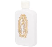 Ciieeo Botella de Agua Bendición Cristiana Rellenable de 100 Ml, Pequeña y Portátil Cruz Dorada para Rituales Católicos, Decoración Iglesia y Uso en Viaje