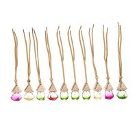 Ciieeo Botella de Spray Color Aleatorio de Vidrio y Madera para Coche Diseño Elegante Colgante Decorativo Purificación de Aire Paquete de 10 Piezas para Vehículo