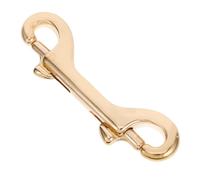 Ciieeo Broche de Langosta Doble de Latón Gancho Giratorio Ovalado para Correas y Bolsos Cierre Seguro para Cinturones y Accesorios