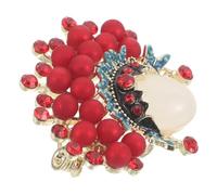 Ciieeo Broche de Solapa Vintage para Mujer Diseño de Ópera de Pekín Accesorio Multiusos para Bufandas Chaquetas y Mochilas Broche Artesanal de Metal Resistente al Desgaste Estilo