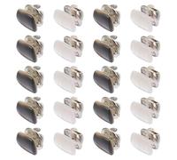 Ciieeo Broches de Cuello Decorativos 20 Piezas, Botones Ocultos de Seguridad para Ropa, Hebillas Cuadradas en Tonos Claros y Multicolor, Accesorios para Camisetas y Cardigans, Ideales