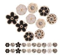 Ciieeo Broches de Flores Desmontables 20 Unidades (5 Modelos X 4 Piezas) para Solapa, Pines de Solapa Flores, Accesorios de Manualidades y Complementos de Moda para Mujer