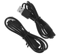 Ciieeo Cable de Carga USB Paquete de 2 Piezas Material de Goma y Cobre Conector en Forma de 8 Compatible y Duradero para Afeitadora Eléctrica y Recortadora