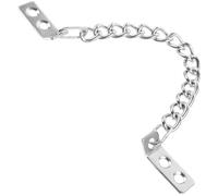 Ciieeo Cadena Antirrobo de Metal para Puerta de Armario Resistente y Práctica Acabado Niquelado Adecuado para Seguridad en Mostradores y Vitrinas Cadena para Colgar y Proteger