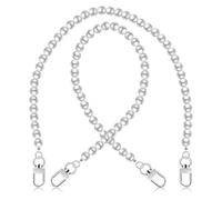 Ciieeo Cadena de Pantalones de Perlas para Jeans Estilo Vintage Chic de Metal y Perlas ABS, Resistente al Óxido, Multiusos, 2 Piezas para DIY y Moda Punk Hip Hop