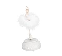 Ciieeo Caja Caja de música de Ballet Escultura de Ballet Bola de Nieve Musical Regalos Ornamento Regalo de cumpleaños de niña Regalo del Festival Escritorio Decoraciones artesanía