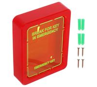 Ciieeo Caja de Llaves de Emergencia para Puerta y Ventana, Armario Mural Cuadrado de Plástico de Ingeniería, Caja de Seguridad con Llave para Almacenamiento Exterior Estilo