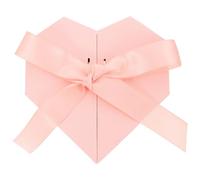 Ciieeo Caja de Obsequio en Forma de Corazón Rosa Clara con Tapa Caja de Embalaje Vacía Decorativa para San Valentín y Bodas Regalos y Dulces Adecuado para Eventos Románticos