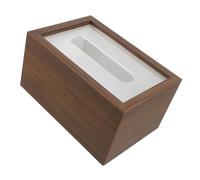 Ciieeo Caja De Pañuelos De Madera Estilo Moderno Soporte para Pañuelos para Baño y Cocina Organizador De Aseo