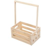 Ciieeo Caja Organizadora de Madera Beige para Ropa de Ñiño Recién Nacido con Almacenamiento Seguro y Diseño Vintage para Uso en Nursery Diario