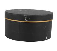 Ciieeo Cajas Redondas con Tapa para Flores Diseño Jaspeado Caja de Almacenamiento para Ramos para Familiares Y Amantes