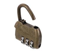 Ciieeo Candado Pequeño de Aleación de Zinc Dorado Combinación, Diseño Vintage Retro, Resistente al Óxido y Fácil de Operar para Cajones y Puertas