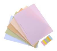 Ciieeo Carpetas de Archivos de Plástico Pp A4 Tamaño Carta, Set de 5 Colores Mixtos con Clip Oscilante Lateral para Oficina y Escuela, Soporte Organizador de Documentos Color Aleatorio