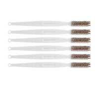 Ciieeo Cepillo de Limpieza para Boquillas de Impresora 3D Juego de 6 Unidades de Alambre de Cobre Blanco para Extrusoras Herramienta Abrasiva para Mantenimiento Industrial y