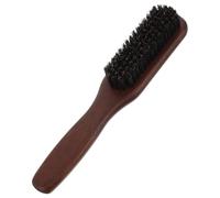Ciieeo Cepillo para Barba de Madera Maciza Cerdas Naturales de Jabalí, Mini Cepillo Alisador para Bigote y Peinado Masculino, Compacto para Viaje y Cuidado Diario