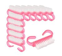 Ciieeo Cepillos para Limpieza de Uñas 12 Pcs Mango de Plástico, Cerdas de Nailon para Manicura Portátil, Cepillo Pequeño para Polvo y Suciedad en Uñas de Manos y Pies