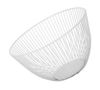 Ciieeo Cesta de Almacenamiento de Hierro para Frutas Diseño Abierto y Ventilado Cesta Metálica Moderna Escandinava para Cocina y Sala Organizador para Verduras Pan y Snacks