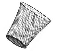 Ciieeo Cesta Metálica Negra para Almacenamiento y Papelera Pequeña, Estructura de Hierro Forjado, Adecuada para Espacios de Trabajo y Uso Familiar