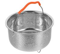 Ciieeo Cesta Vaporera de Acero Inoxidable 2L para Cocinar al Vapor Inserto Reutilizable para Olla Eléctrica Rejilla para Alimentos como Arroz y Mariscos Accesorio de Cocina Práctico