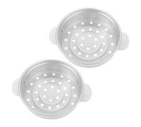 Ciieeo Cesta Vaporera de Aluminio para Olla Arrocera 2l, Juego de 2 Piezas, Compatible, Fácil de Limpiar, Adecuado para Cocinar Mariscos y Dim Sum en Casa