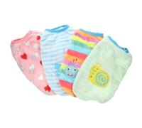 Ciieeo Chaleco de Franela para Perros Pequeños 4 Piezas Otoño Invierno Diseños de Dibujos Animados Corazón Oruga Caballito de Mar Caracol Ropa Decorativa para Mascotas Exteriores