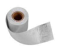 Ciieeo Cinta de aluminio de 1 rollo de cinta de aislamiento de alta temperatura para conductos de climatización de conductos de escape, adhesivo resistente al calor, 196.85 pulgadas de longitud