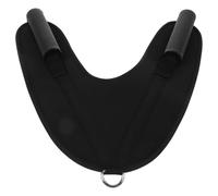 Ciieeo Cinturón de Tracción para Entrenamiento Abdominal y Espalda Banda de Caucho Negra Accesorio para Máquina de Cable de Gimnasio Correa Resistente para Ejercicios de Fitness