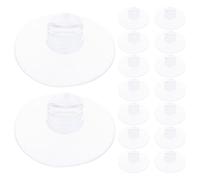 Ciieeo Clip de Ventosa Plano para Sujetar Cables Base de 4.3 Cm, 20 Piezas para Organización en Paredes Lisas del Hogar y Oficina