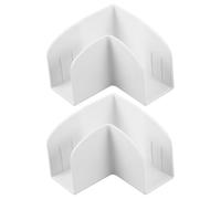 Ciieeo Clips Estabilizadores para Corralito de Ñiño 2 Piezas Accesorio Antideslizante de Plástico Blanco para Fijación de Valla Infantil Soporte Seguro para Parques de Juego Interiores