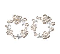 Ciieeo Clips para Zapatos de Mujer Perlas y Hebillas de Cristal, Accesorios para Tacones Altos en Eventos y Celebraciones