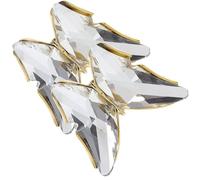 Ciieeo Clips Para Zapatos De Tacón y Adornos De Cristal Dorados, Accesorios De Aleación Diy Para Decoración, Parches Brillantes Para Ropa y Calzado, Uso Manualidades y Personalización, Color, Pareja