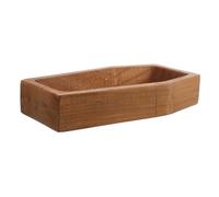 Ciieeo Coffin Wooden Serving Tray For Halloween Rustic Wood Fruit Bowl and Snack Platter Multipurpose Food Dish For Dining Table and Party Use Stylish Halloween Decor