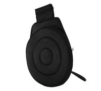 Ciieeo Cojín De Asiento Giratorio Rotación Suave Pasajero Cojín Del Asiento Del Conductor Girar Para Esencial Asiento De Coche Giratorio Almohadilla Black Tela Plisada