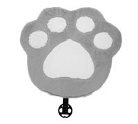 Ciieeo Cojín para Asiento de Coche con Diseño de Pata de Gato Mullido y Transpirable Resistente y Cálido para Exteriores y Oficina Color Gris