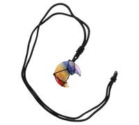 Ciieeo Collar de Luna de Piedra Natural Negra Hecho a Mano para Mujer | Estilo Trendy y Vibrante, Cuerda Tejida, Uso Diario y Concierto, Pieza Versátil Color Retenido