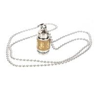 Ciieeo Collar de Urna para Cremación Colgante Conmemorativo Diseño Giratorio Espacio para Almacenamiento como Recuerdo Personal en Ocasiones Solemnes y Momentos de Reflexión