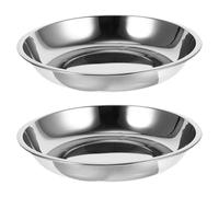 Ciieeo Comedero para Perros y Gatos de Acero Inoxidable Cuenco Reutilizable de 2 Piezas Capacidad Amplia Fácil Limpieza Apto para Interior Alimentador Práctico para Cachorros y