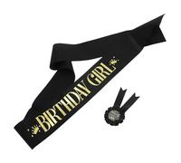 Ciieeo Conjunto de Alfileres de Cumpleaños para Mujeres y Insignia It's My Birthday Decoración de Fiesta Accesorios de Cumpleaños para Géneros Color Negro Juego