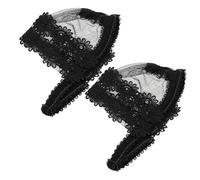 Ciieeo Correa Ajustable para Zapatos de Tacón Alto Negros Diseño de Encaje, Banda Antideslizante para Tacones Sueltos, Accesorio Práctico para Evitar Dolor y Fatiga al Caminar