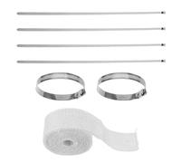 Ciieeo Correa Ignífuga para Tubos de Estufa de Camping Ligera 1 Juego de Cinturón Organizador Resistente al Calor para Estufa de Leña de Tienda Accesorio de Sujeción para Uso al Aire