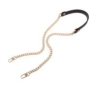 Ciieeo Correa para Bolso de Cadena Plana de Hierro y Cuero Extensible y Accesorios para Bolso Bandolera Decoración y Repuesto para Hombro Color Marrón