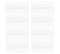 Ciieeo Cubierta Transparente del Botón de Emergencia para Punto de Llamada Manual, Vidrio de Repuesto Resistente al Calor, 8 Piezas para Sistema de Alarma contra Incendios en Oficinas