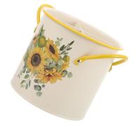 Ciieeo Cubo de almacenamiento multifuncional para cepillo de dientes de girasol, organizador de baño para soporte de peine, contenedor de encimera para artículos esenciales de baño