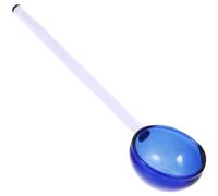 Ciieeo Cuchara de Vidrio Sopera Grande Transparente Resistente al Calor Mango Ergonómico para Niños Uso en Postres Leche y Sopa Hogar Cocina 1 Unidad