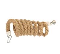 Ciieeo Cuerda para Pájaros y Loros Pequeña de Algodón 2 Metros Juguete Espiral para Trepar y Columpio Cuerda Elástica Resistente Adecuado para Periquitos y Aves Domésticas