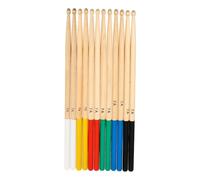 Ciieeo de Baquetas de Madera de Arce para Músicos Principiantes Juego de 6 Pares Empuñadura Cómoda y Superficie Antideslizante en Cafés y Conciertos
