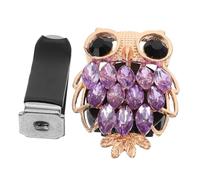 Ciieeo decoración de clips de salida de coche ambientador Hola acortar búho respiradero clip de aroma de coche decoraciones creativas para autos decoraciones del tablero resina Púrpura